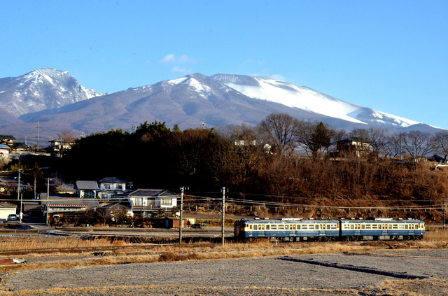 0114朝の平原115系山スカ2連と浅間山上り.JPG
