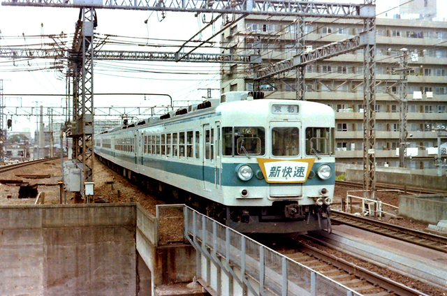 153系ブルーライナー明石駅入線.JPG